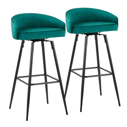 Canary Upholstered 30" Fixed-height Barstool  - Set Of 2
